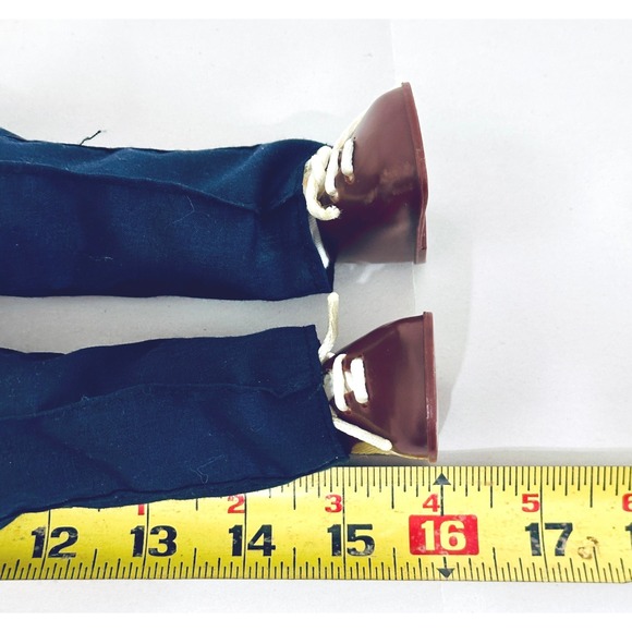 Vintage Dazl Dolls by Russ Boy Doll Formal Outfit Blue Vest Pants Shoes - Picture 10 of 13